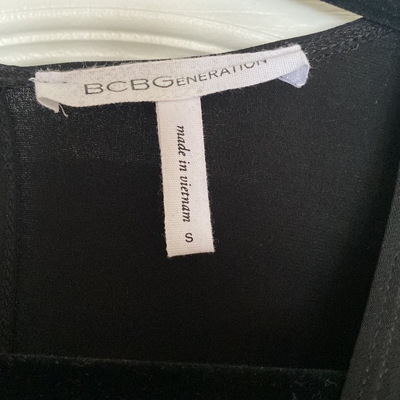 BCBGeneration black long sleeve romper - Picture 4 of 6